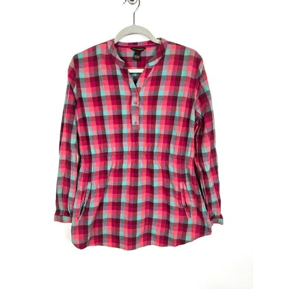 Brit & bridle checkered tunic with‎ pockets - Picture 1 of 7